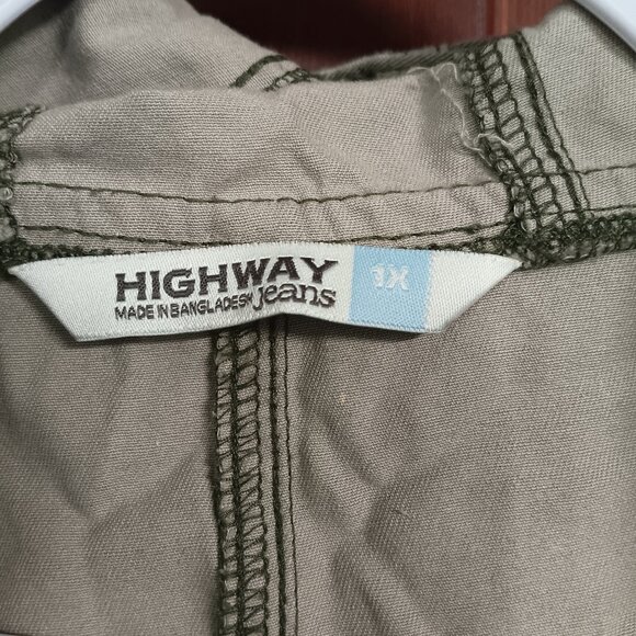 Highway Jeans Camo Button-down Canvas Jacket Womens Size 1X - Picture 2 of 12